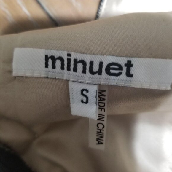 Black Minuet Sleeveless Chevron Sequin Overlay Dress Size S - Picture 3 of 3